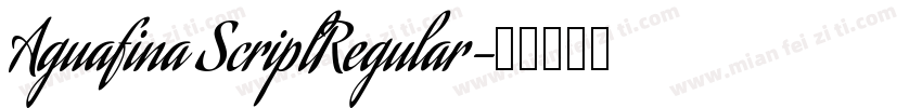 Aguafina ScriplRegular字体转换